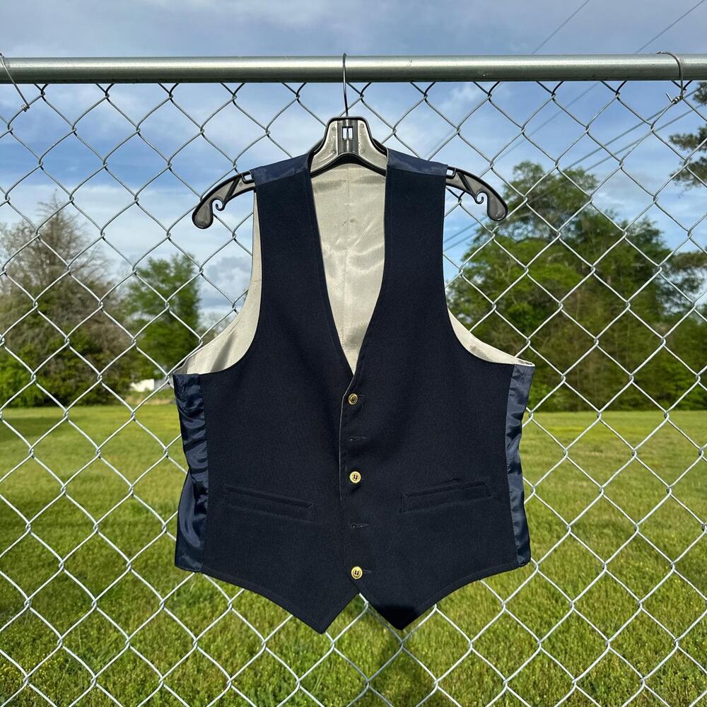 Classic Navy Blue Vest